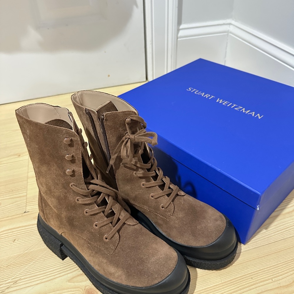 Stuart Weitzman Lace-Up Boots —New!